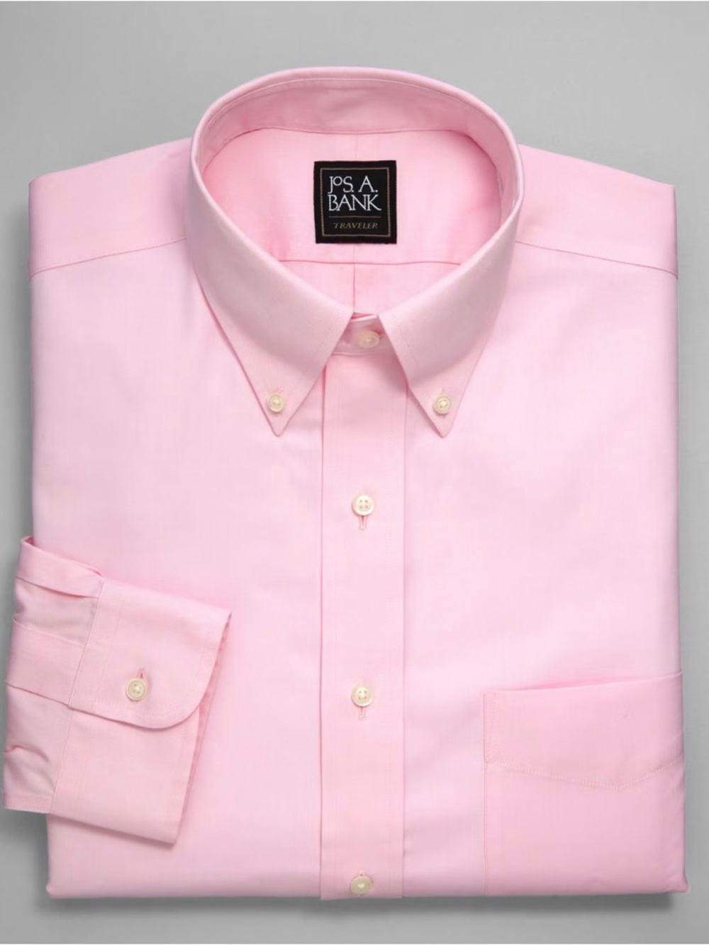 Jos. A. Bank Traveler Collection Men's Tailored Fit Dress Shirt - Picture 1 of 4